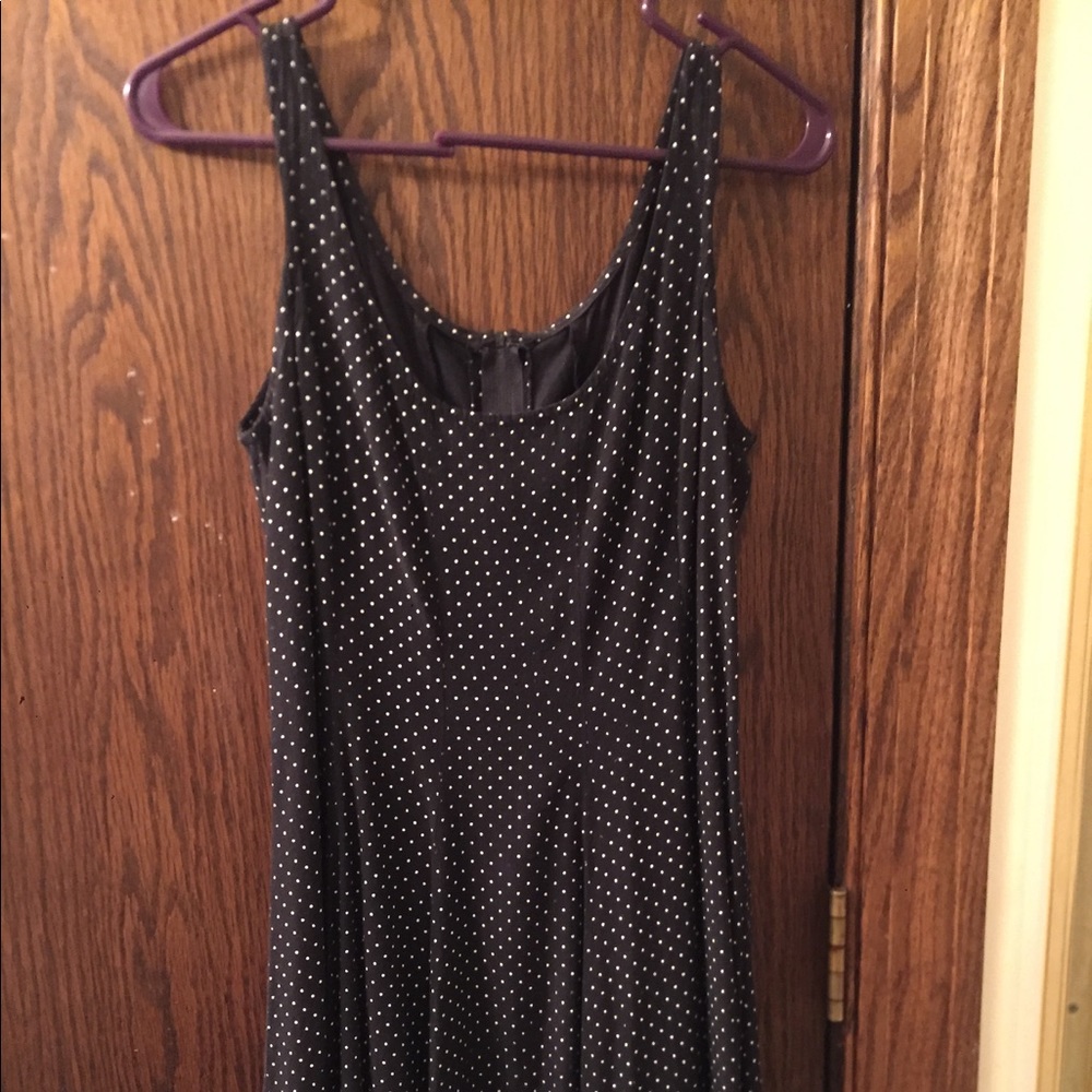 Vintage poke-a-dot swing dress